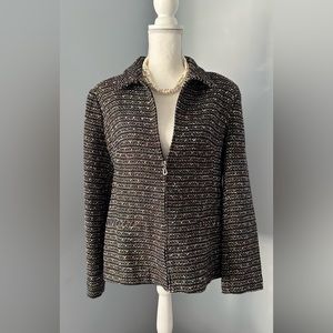 WOMENS SIZE 14 SAG HARBOR BLAZER - ZIPPER FRONT